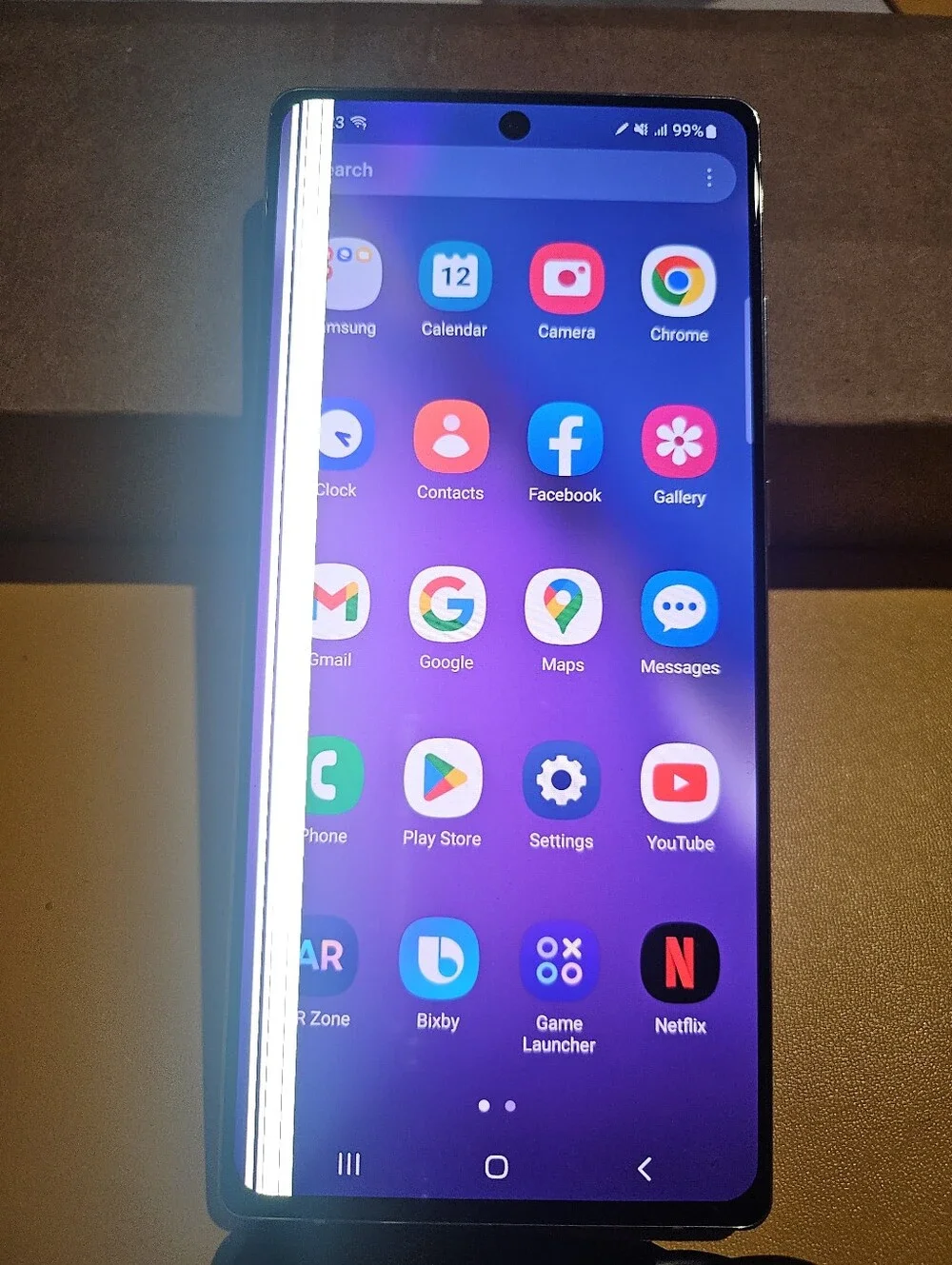 Samsung Galaxy Note20 5G Black Front Display